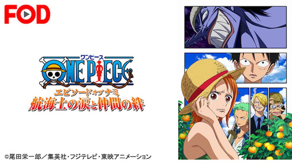映画 One Piece エピソード オブ ナミ 航海士の涙と仲間の絆 を無料視聴できる動画配信サービスと方法 Mihoシネマ